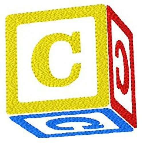 BABY BLOCKS Alphabet, Quilting Blocks, Machine Embroidered. Set of 26 squares - Image 3 of 4