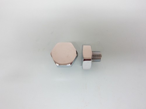 Lowrider Hydraulics 2 chrome tanks & big hex plugs & plates & rods kit, pro look - Bild 12 von 12