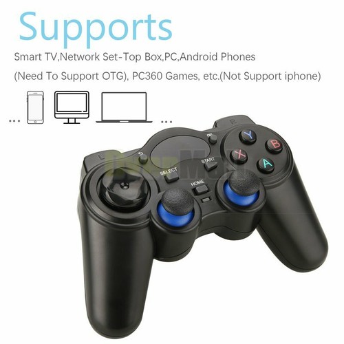 1/2X Schwarz 2.4G USB Griff Wireless Game Controller für PC Android TV Box Handy - Bild 8 von 15