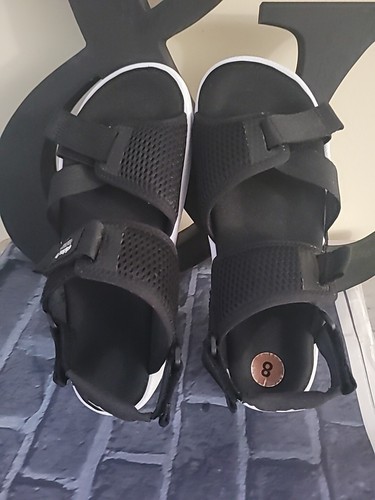 Adidas Adilette Sport Sandalen schwarz weiß Unisex Damen, Größe 8 - Bild 6 von 9