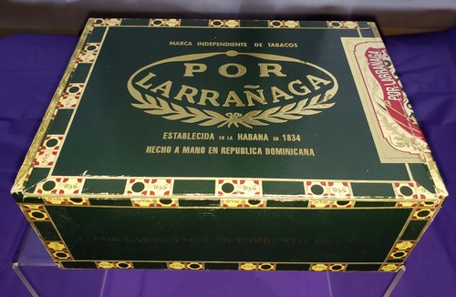 POR LARRANAGA Cigar Box, Empty, Dominican Rebublic - Picture 10 of 10