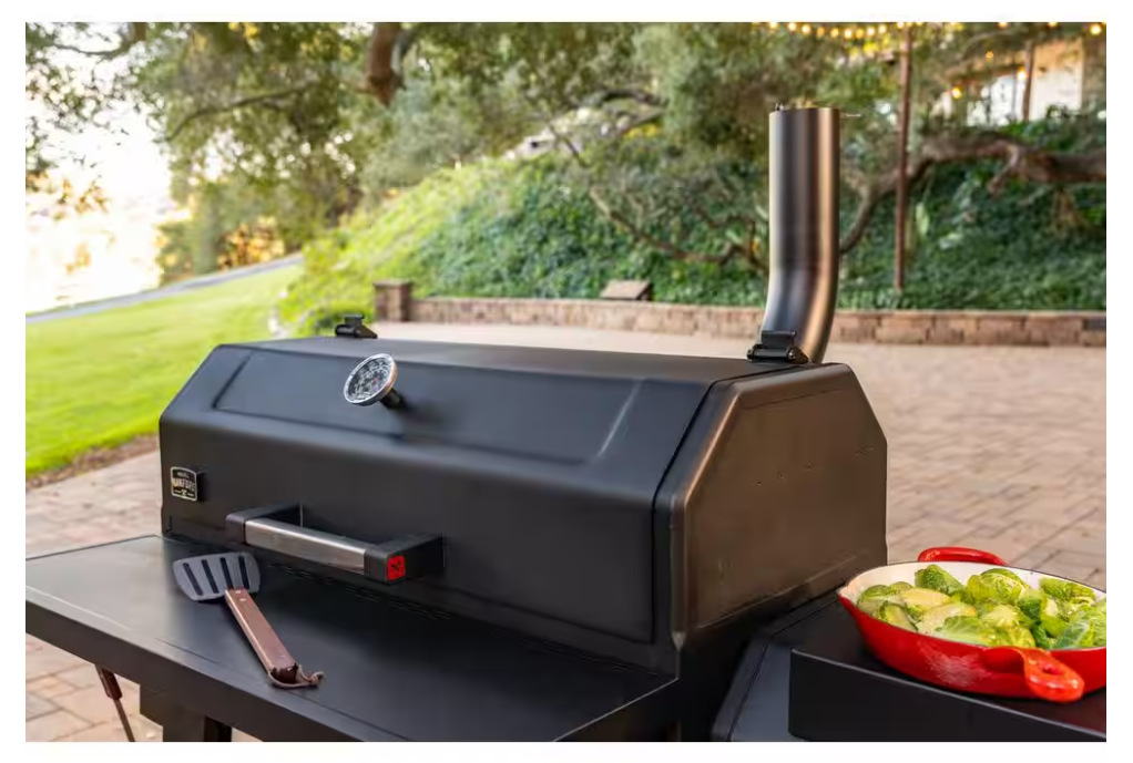 Nexgrill Oakford 1150 Reverse Flow Offset Smoker Charcoal Grill in