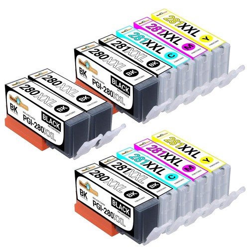 PGI-280 CLI-281 XL Ink for Canon PIXMA TS8220 TS8322 TS9120 TS9520 TS9521C Lot - Picture 5 of 6