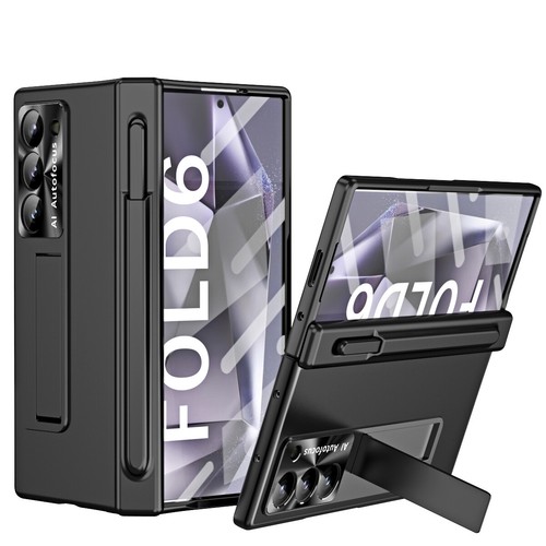 Für Samsung Galaxy Z Fold 6/5 Ständer mit S Pen Halter Scharnier Schutz Hülle - Bild 15 von 58
