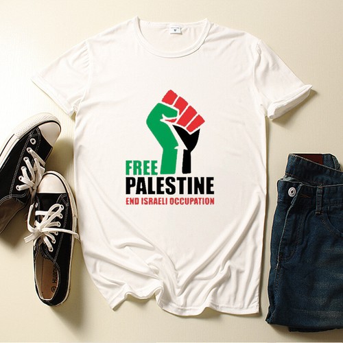 Free Palestine T-Shirt Gaza Freedom End Israeli Occupation Short Sleeve - Picture 4 of 10