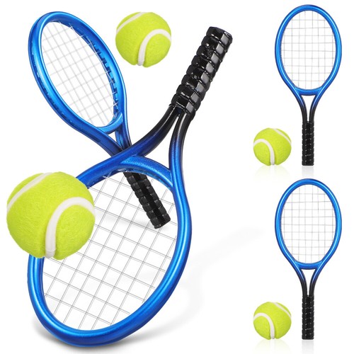 4 Sets Miniature Tennis Racket Kids Keychain Sports Toys Rackets Racquet - Picture 1 of 11