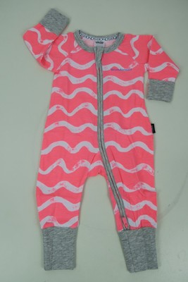Bonds Baby Long Sleeve Zip Wondersuit Romper sizes 000 0 1 2 Colour Steel White