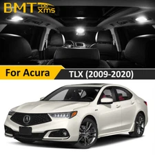 12x White Interior LED Lights Map License Bulbs Package for 2015-2020 Acura TLX