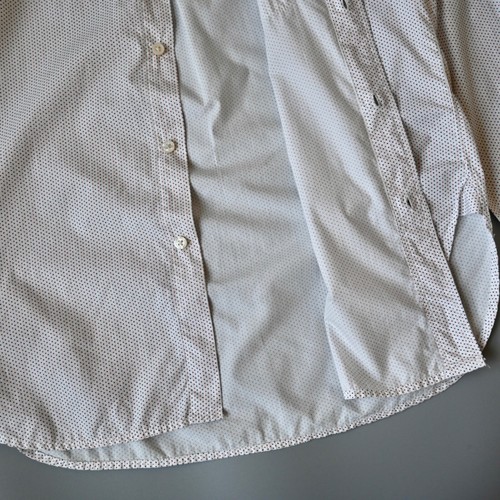 ENGINEERED GARMENTS, Rounded Collar Shirt, navy & red polka dots, size S - Picture 15 of 19