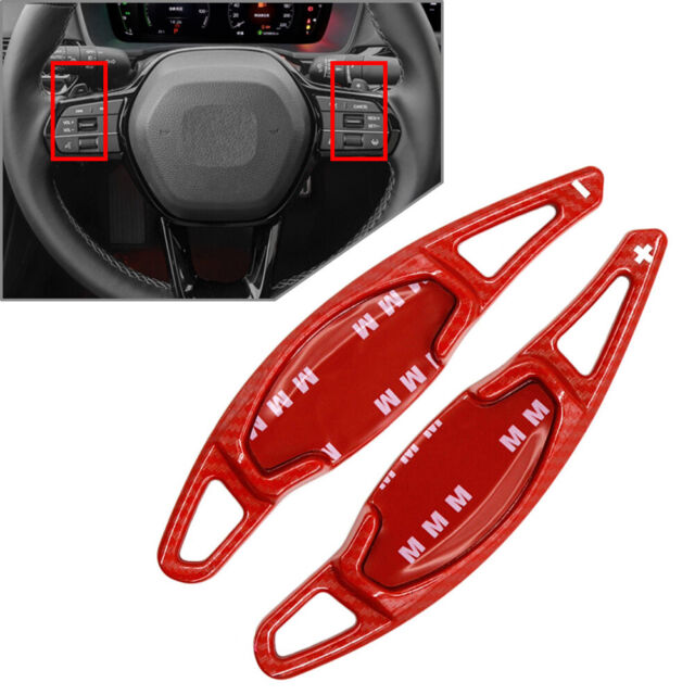 Steering Wheel Shift Paddle Shifter Extension Fit For Honda Civic 11th 2022+ Red Steering Wheel Shift Paddle Shifter Extension Fit For Honda Civic 11th 2022+ Red