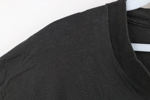 Vintage 90s Streetwear Mens XL Blank Sun Faded Cotton Pocket T-Shirt Black USA - Picture 7 of 14