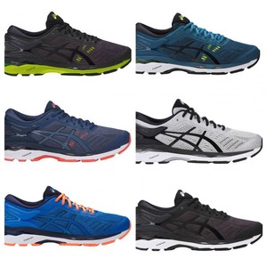 Men-039-s-Asics-GEL-Kayano-24-Running-Athletic-Shoes-Black-Red-Blue-Black-Grey