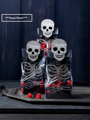 Martha Stewart Crafts Retired Halloween Skeleton Treat Bags Decoupage Bugs NEW - Picture 6 of 11