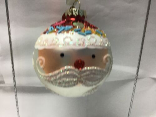 Katherine's Collection Glasornament Perlenpailletten 22-24353A-2 Weihnachtsmann Kopf