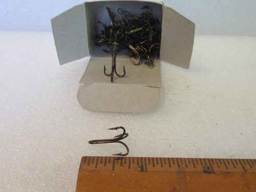12 BRONZE REPLACEMENT LURE TREBLE SNAG FISHING SNAGGING  3 WAY BAIT HOOK PICK SZ - Picture 36 of 39