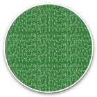 2 x naklejki winylowe 25cm - zielony wzór alfabetu Szkoła Dzieci #45213