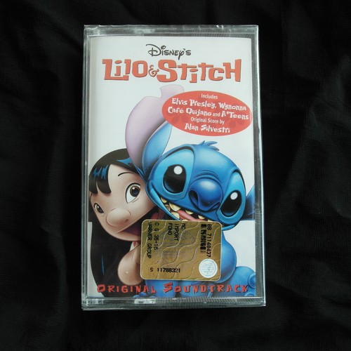 RARE 2002 Lilo & Stitch Original Soundtrack Cassette Tape MC Disney - Foto 2 di 5