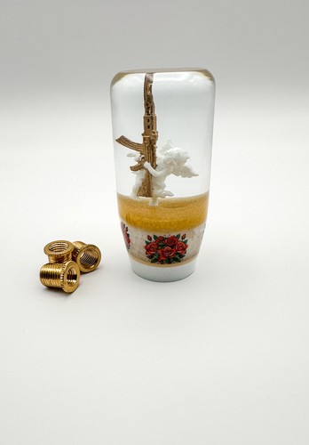 Cupid AK-47 Gold Weighted Shift Knob Anime Resin Gear Shifter Custom JDM - Picture 2 of 5
