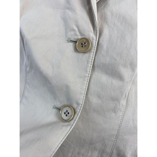 Emporio Armani Cream Blazer Jacket Youth Kids size 38 Neutral Formal Minimalist - Picture 14 of 15
