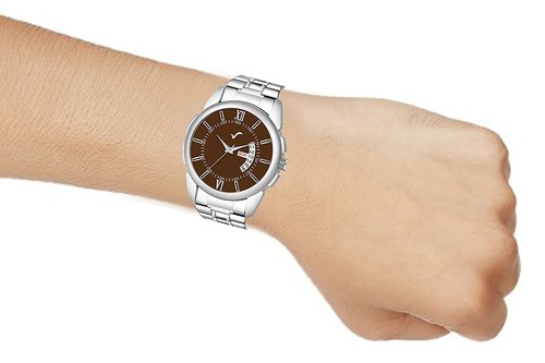 New Generation Analog Day Date Functioning Working Stainless Steel Chain Watch - Bild 13 von 21