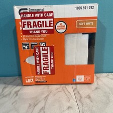 Commercial Electric 6 in. White Flush LED Recessed Lighting Kit