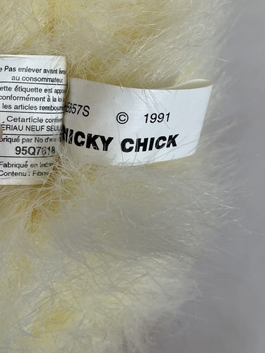 Peluche vintage Baby CHICKY CHICK 1991 colección Ganz Heritage 7 pulgadas con etiquetas - Imagen 7 de 11