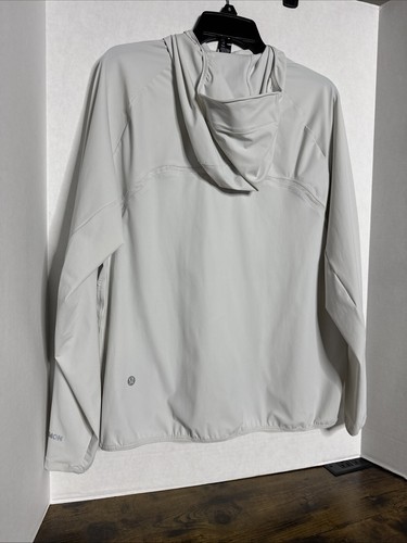 Lululemon Pace Breaker Light Running Jacket Zip Hooded Vapor Men Size S New - Picture 8 of 11