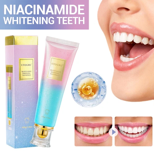 Niacinamid Whitening Zahnpasta,Natürliche Zahnpasta,Zahnaufhellung
