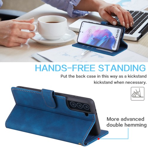 For Samsung S23 S22 S21 S20 S10 S9 S8+ Wallet Leather Case Cover RFID Blocking - Picture 5 of 38