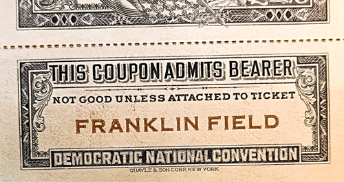 US 1936, Franklin Field Ceremonies Ticket, Special Appointee,with coupon unused - Picture 4 of 7