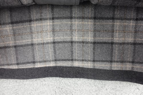 L.L. Bean Mackinaw Jacket Mens Extra Large Gray Flannel Wool Cruiser Plaid Lined - Picture 9 of 11