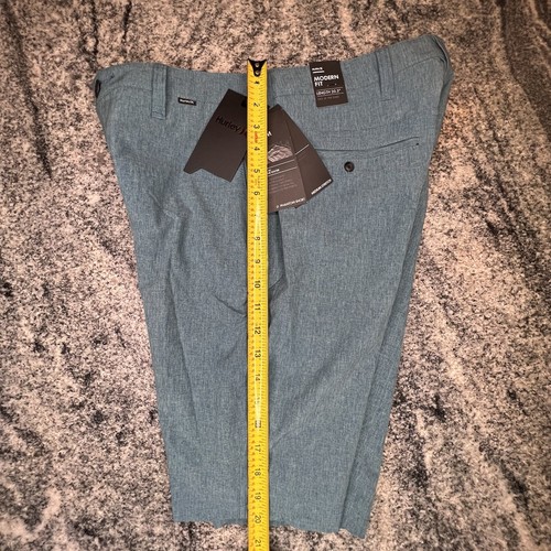 Hurley Phantom Boardwalk Hybrid Shorts Mens 30 Submersibles Stretch Blue NEW 09E - Picture 8 of 9
