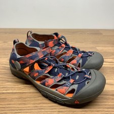 Keen Newport H2 Waterproof Blue/Orange Hiking Sandals Kids 7 /39 8F54