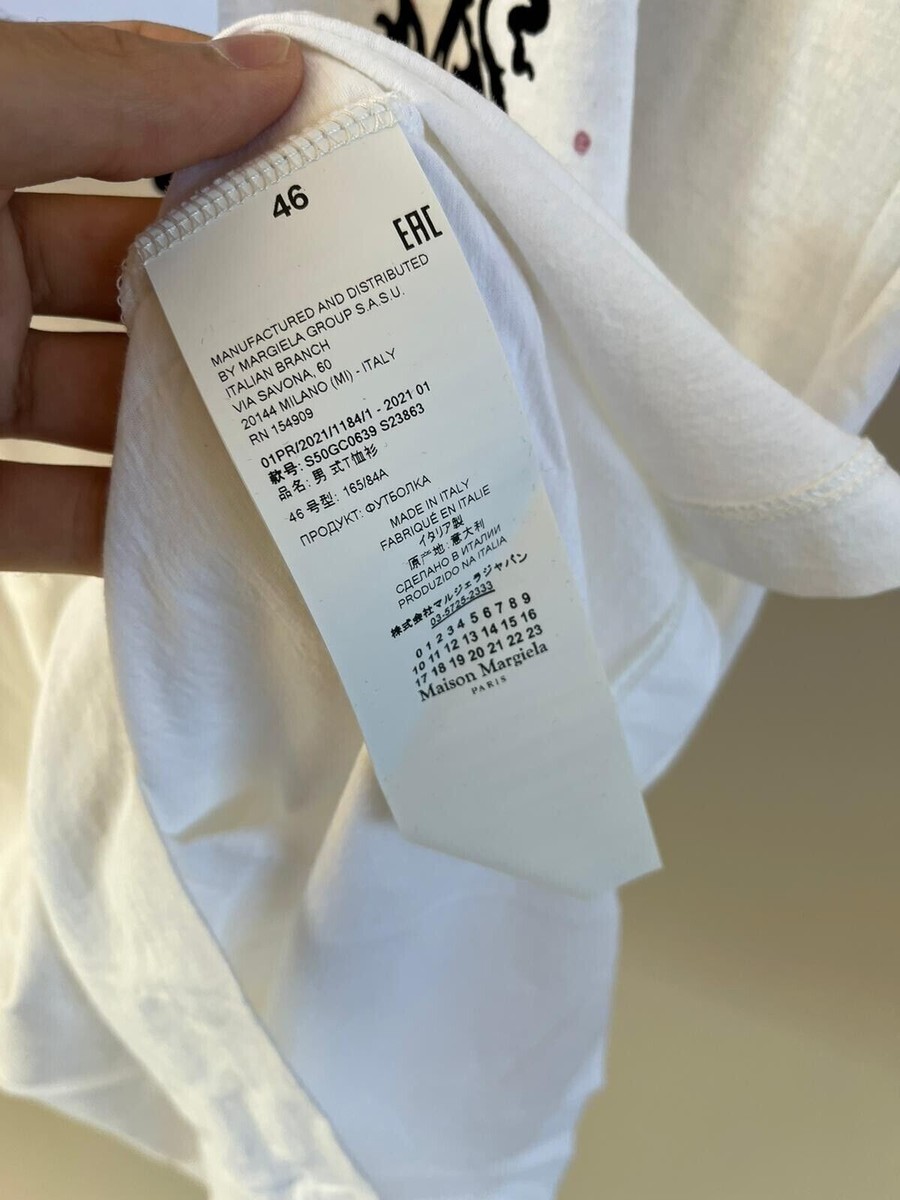 【関税込み】Maison Margiela ホワイト Love T シャツ maison margiela , Love Tee Shirt in White Color, BNWT 46 | eBay