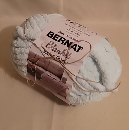 Yarnspirations Bernat Blanket Yarn Extra Thick 21.2 Ice Glace Heilo Green 161062 - Picture 2 of 24