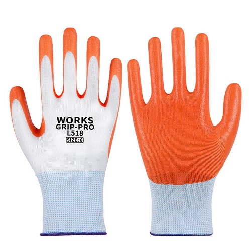 WORKS Ultra-Thin Gloves Polyurethe Palm Coated Nylon Shell 6-60Pairs Discount- L - Bild 23 von 23
