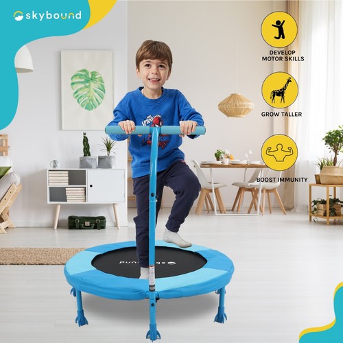 SkyBound Trampolín para Niños con Mango, 36" Mini Trampolín de Rebote para Niños Pequeños - Imagen 7 de 7