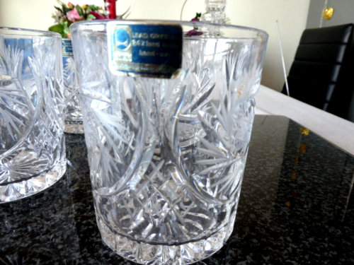 6 alte Bleikristall-Whisky/ Wassergläser,unbenutzt,unbeschädigt - Bild 4 von 8