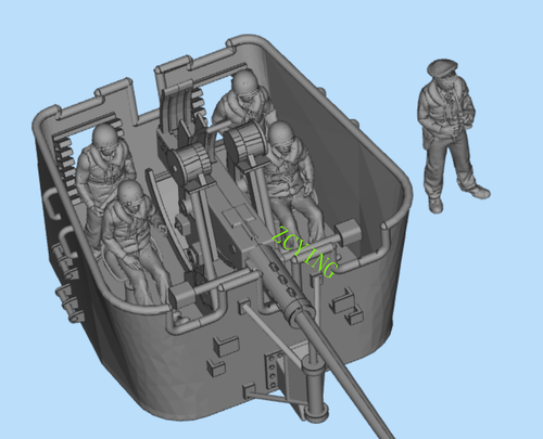1/72/48/35/350/200 Bofors40mm Marine Machine Gun Anti Aircraft Machine Gun Model - Picture 6 of 20