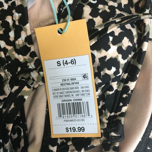 KONA SOL Traje de Baño Top Para Mujer Leopardo Estampado Animal Tanga Bikini Top Nuevo Talla S - Imagen 8 de 8