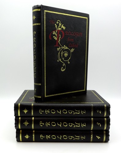 The Prologue from Ochrid Complete 4-Volume Set Black Leather HB Serbian Orthodox