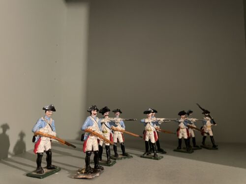 Lead Toy Soldiers. Set of 9 Prussian Infantry 7 Years War. - Picture 2 of 7