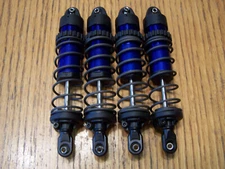 For Traxxas Maxx Slash 102076-4 Front Rear Blue GT-MAxx Aluminum Shocks Springs