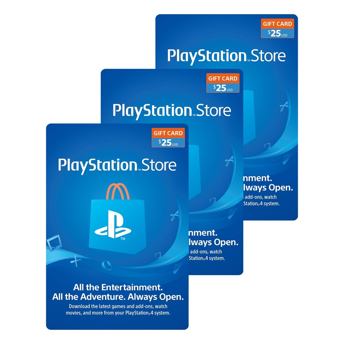 New Sony PlayStation Network PSN 100 Dollar USD Gift Card PS5 PS4