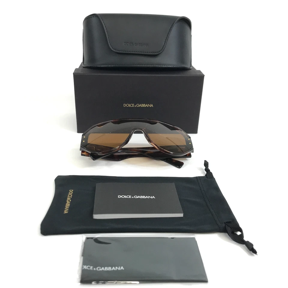 Dolce & Gabbana Sunglasses DG4481-F 3222/73 Dark Red Oversized Wrap Frames - Image 3 of 4