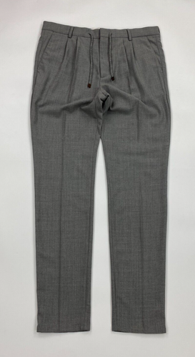 Pantalón Brunello Cucinelli Gris Hombre Talla 54 W38 L35 Lana Calce Ocio Delgado A - Imagen 2 de 12