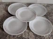 Corelle Pink Floral 6 3/4" Plates / Set of 5