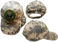 US Army Green Seal Emblem Solider For Life ACU Digital Camouflage Cap Hat EE 