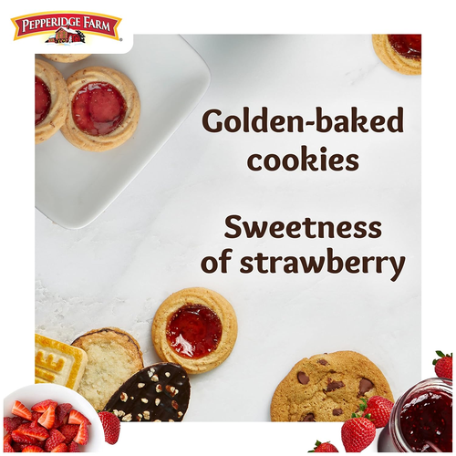 Verona Strawberry Thumbprint Cookies, 6.75 OZ Bag (18 Cookies) - Picture 4 of 12