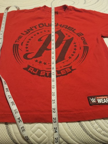 Free Shipping WWE The Untouchable One AJ Styles t-shirt - SIZE Youth L - Picture 6 of 8